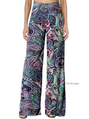 Wide Leg Palazzo Lounge Pants Stretchy High Waist Flowy Casual Pants